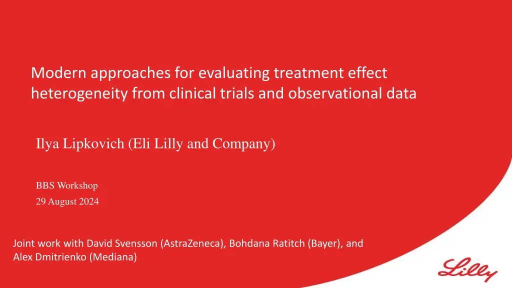 modern approaches for evaluating treatment effect n.w
