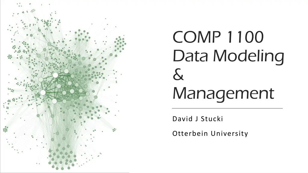 comp 1100 data modeling management n.w