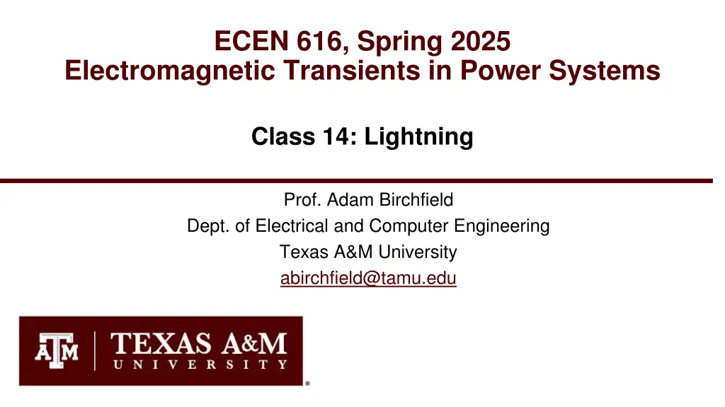ecen 616 spring 2025 n.w