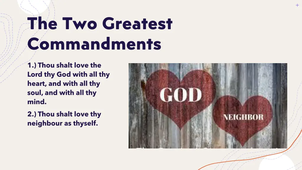 the two greatest commandments n.w