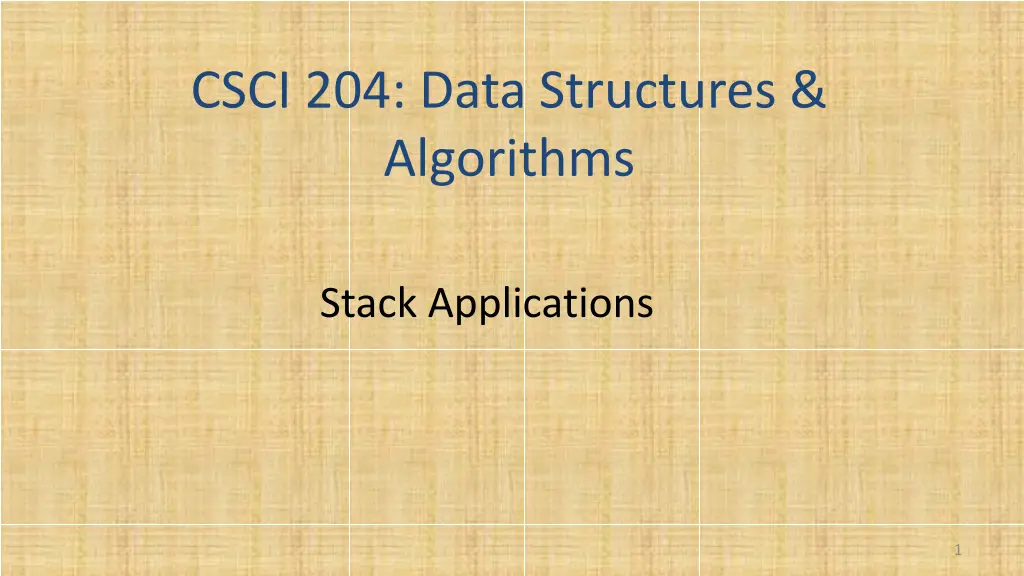 csci 204 data structures algorithms n.w