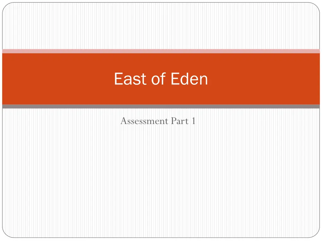 east of eden n.w