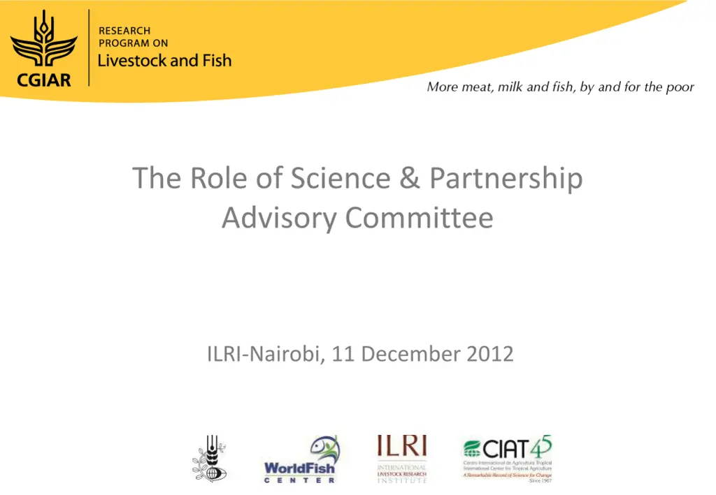the role of science partnership advisory committee n.w