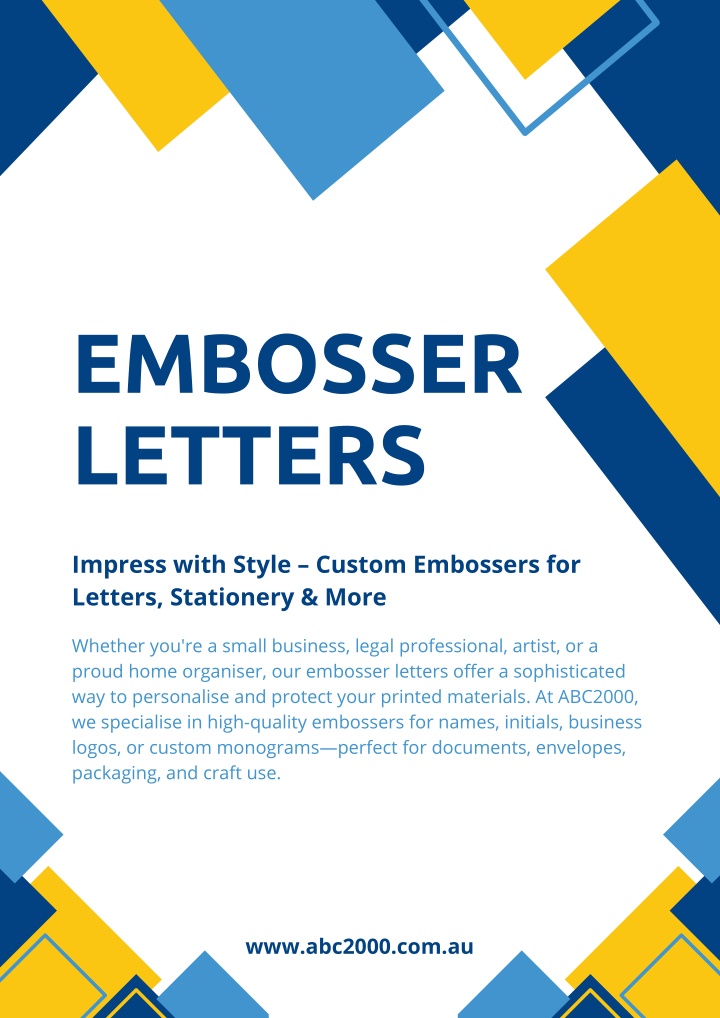 embosser letters n.w