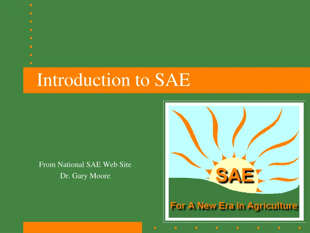 introduction to sae n.w