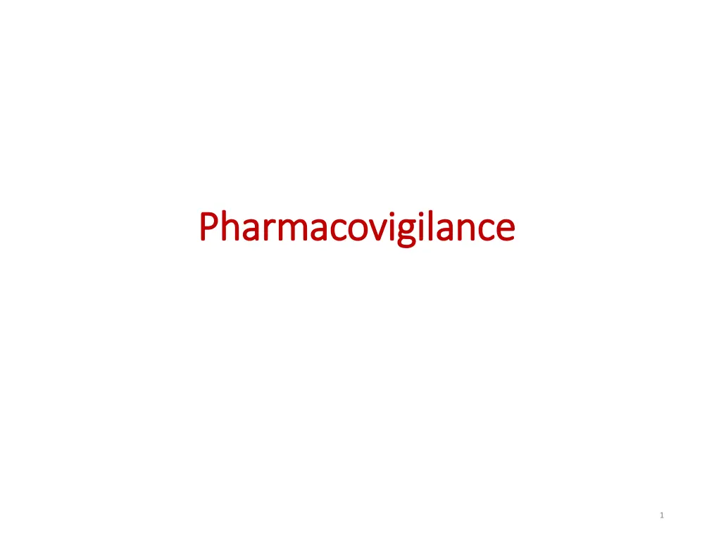 pharmacovigilance pharmacovigilance n.w