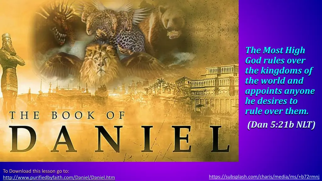 the most high god rules over the kingdoms n.w