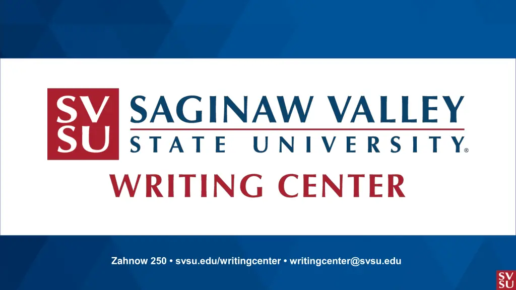 zahnow 250 svsu edu writingcenter n.w