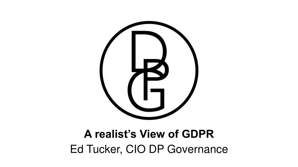 a realist s view of gdpr ed tucker n.w