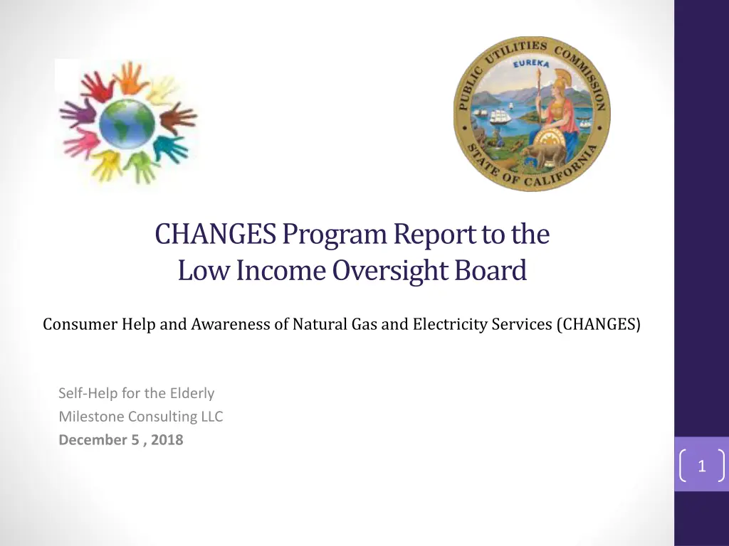 changes program report to the low income n.w