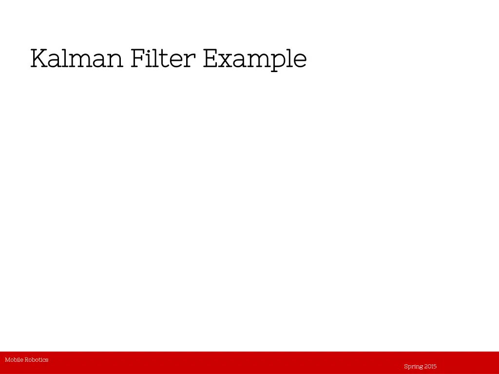 kalman kalman filter example filter example n.w