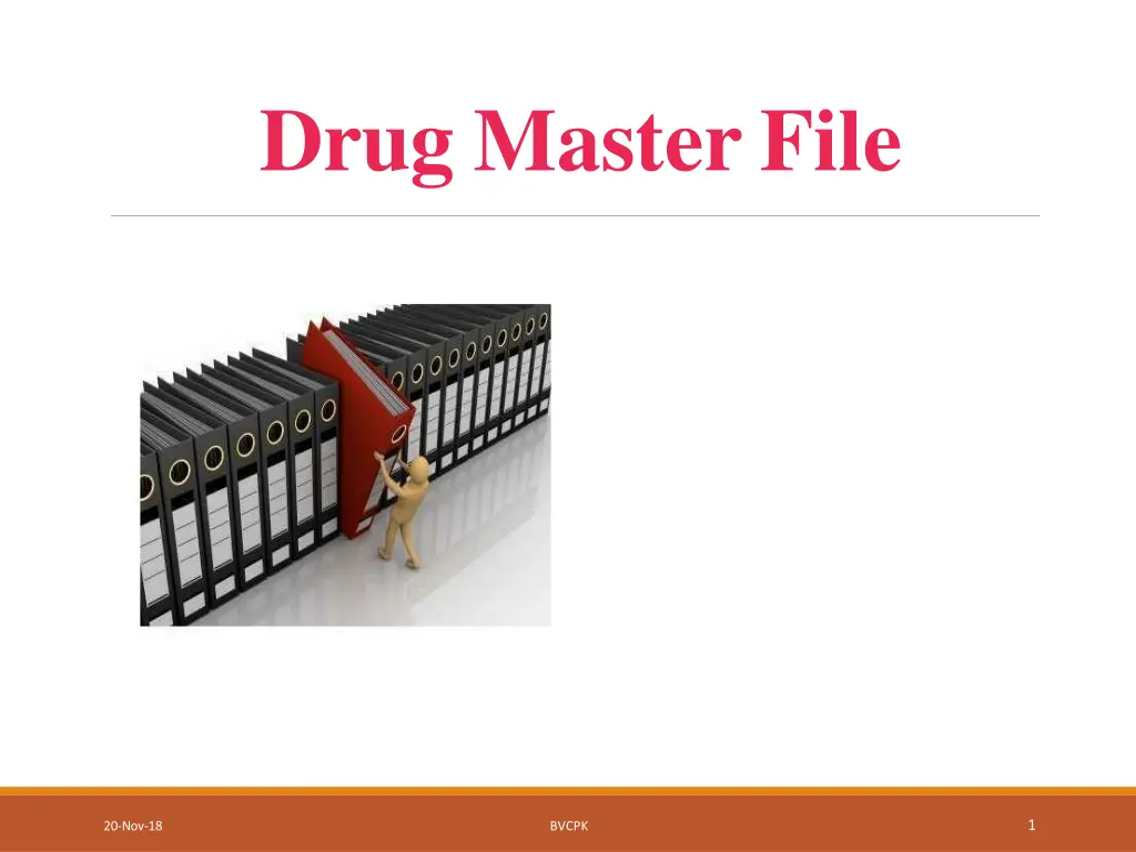 drug master file n.w