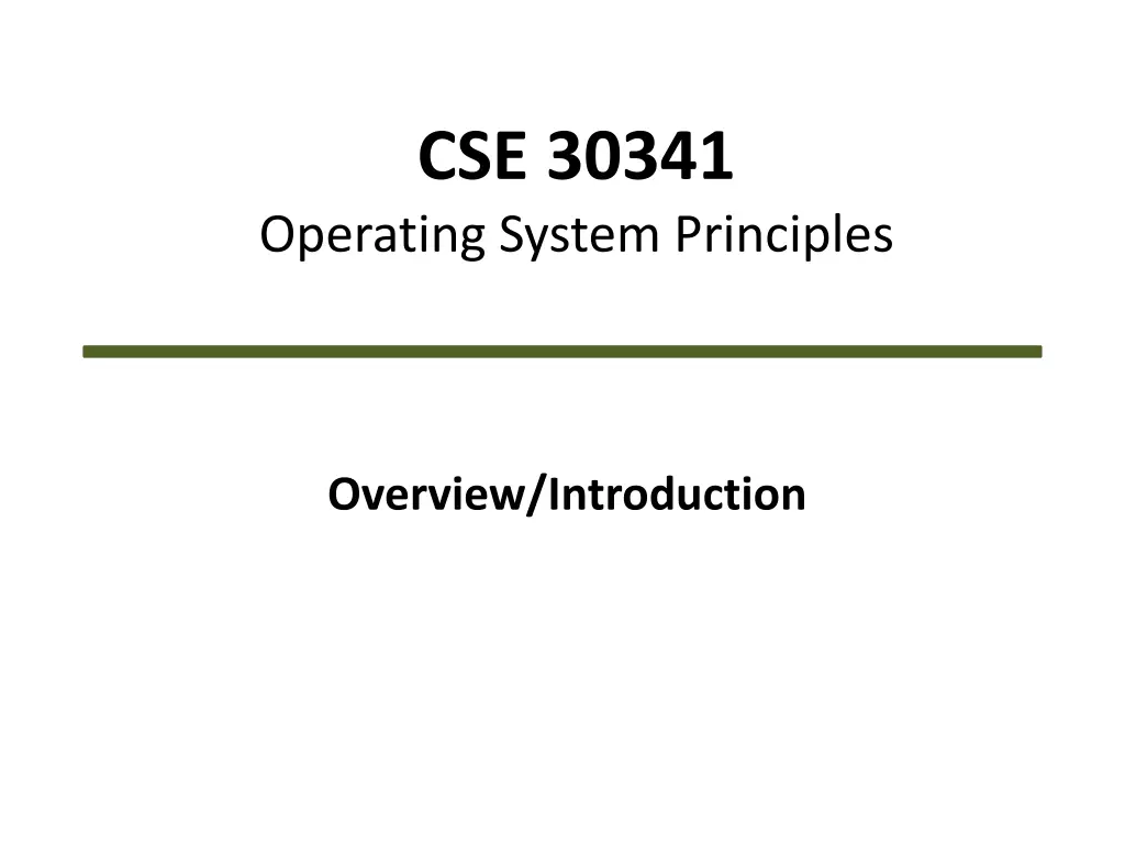cse 30341 operating system principles n.w
