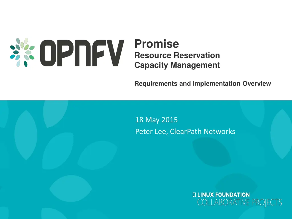 promise resource reservation capacity management n.w