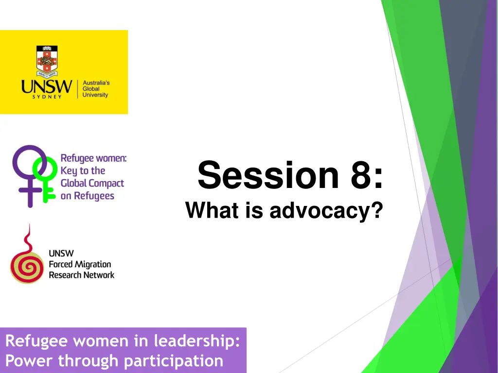 session 8 what is advocacy n.w