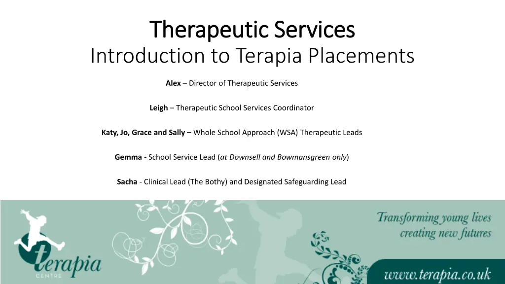 therapeutic services therapeutic services n.w