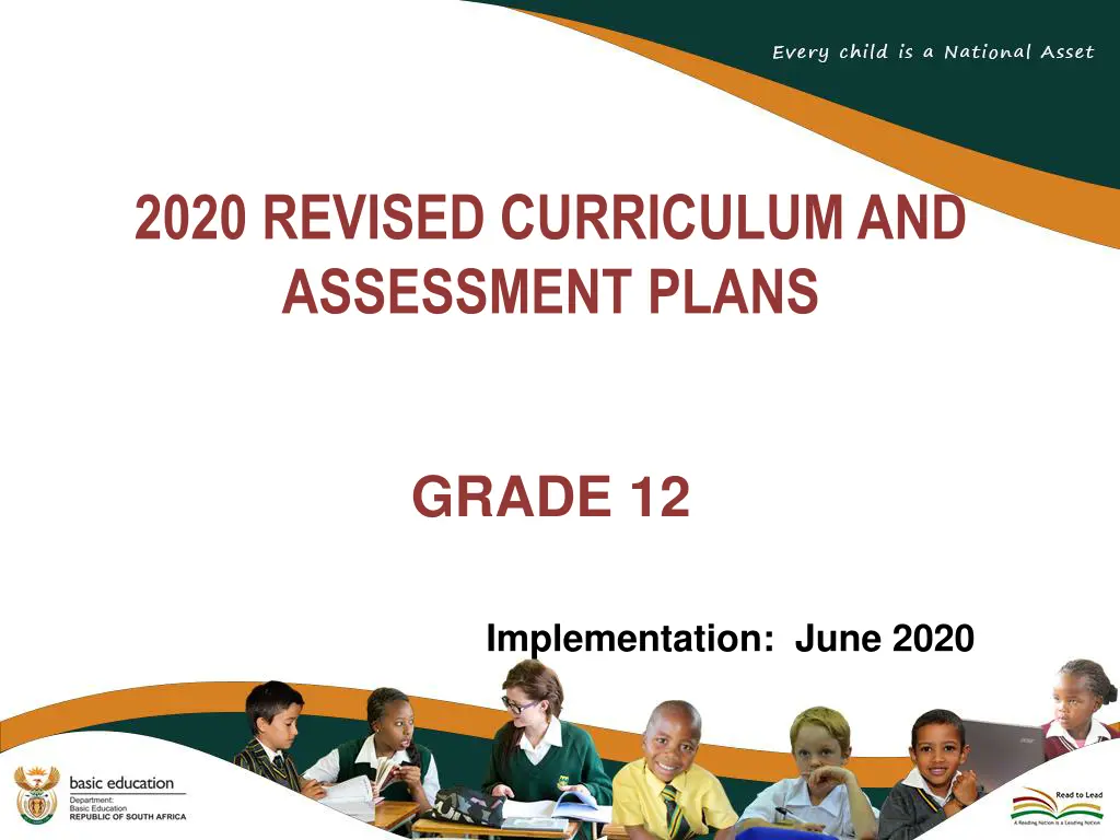 2020 revised curriculum and assessment plans n.w