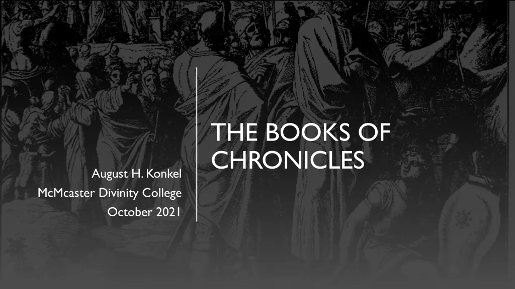 the books of chronicles n.w