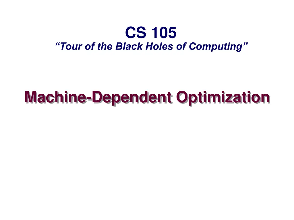 cs 105 n.w