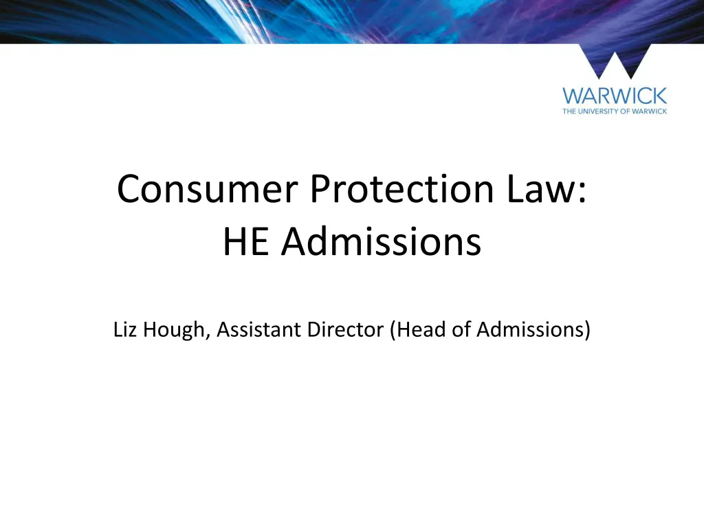 consumer protection law he admissions n.w