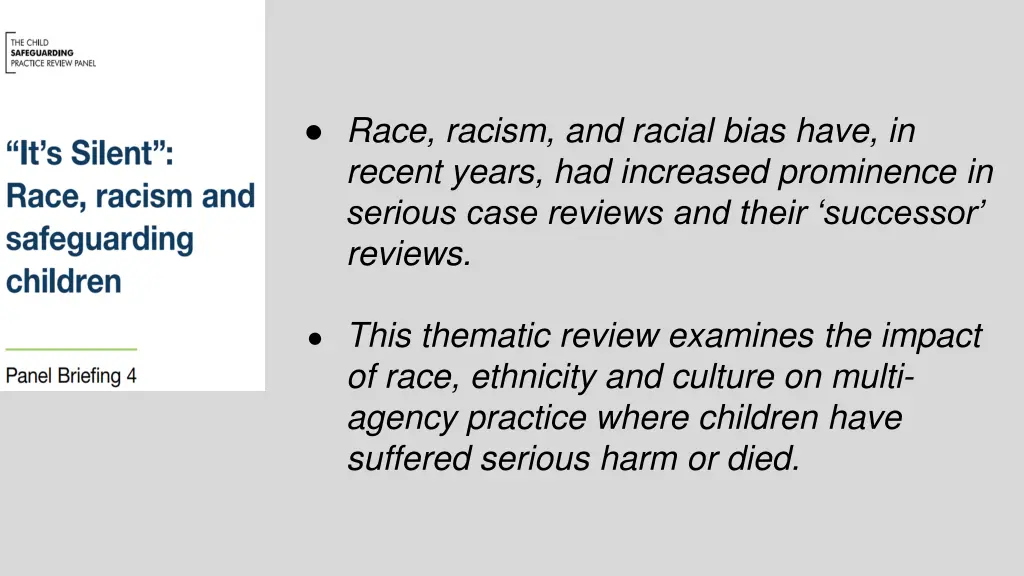 race racism and racial bias have in recent years n.w