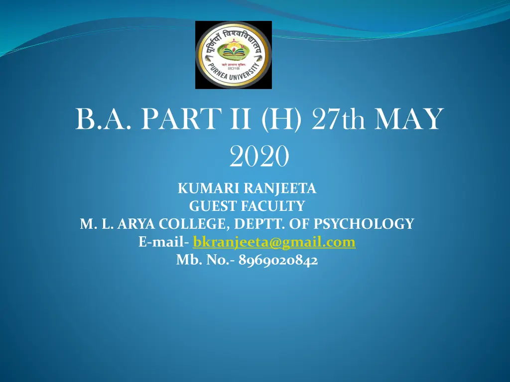 b a part ii h 27th may 2020 n.w