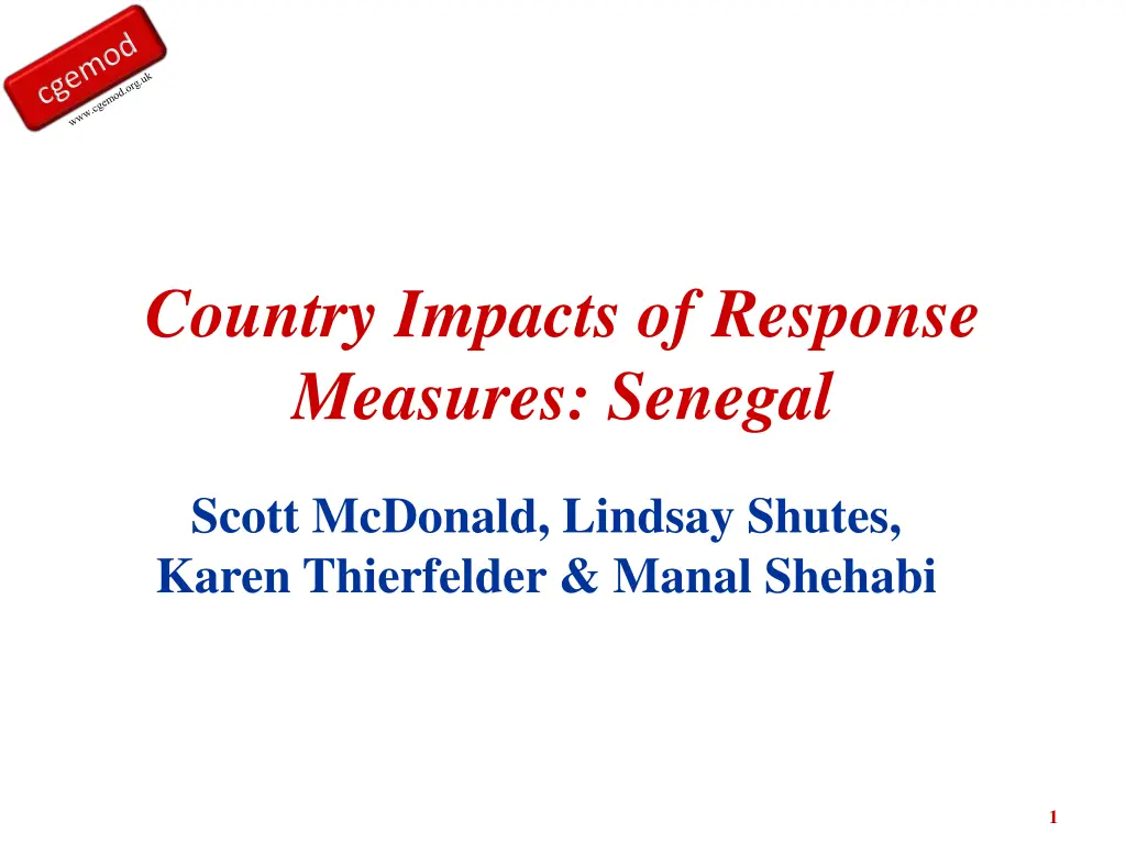 country impacts of response measures senegal n.w