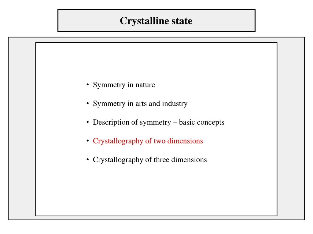 crystalline state n.w
