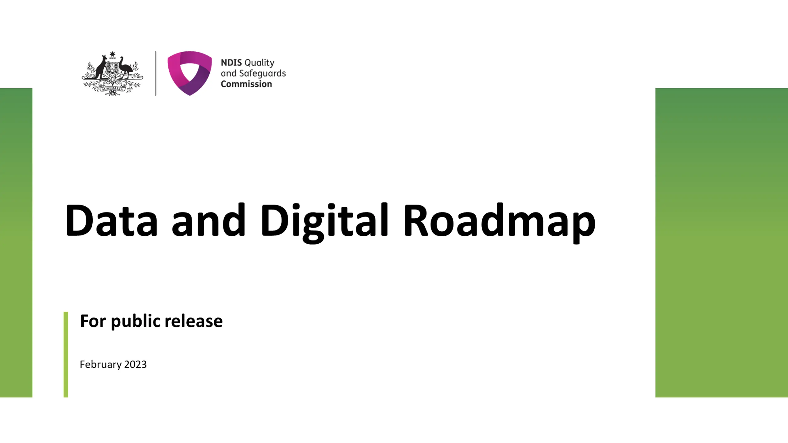 Data and Digital Roadmap for NDIS Commission