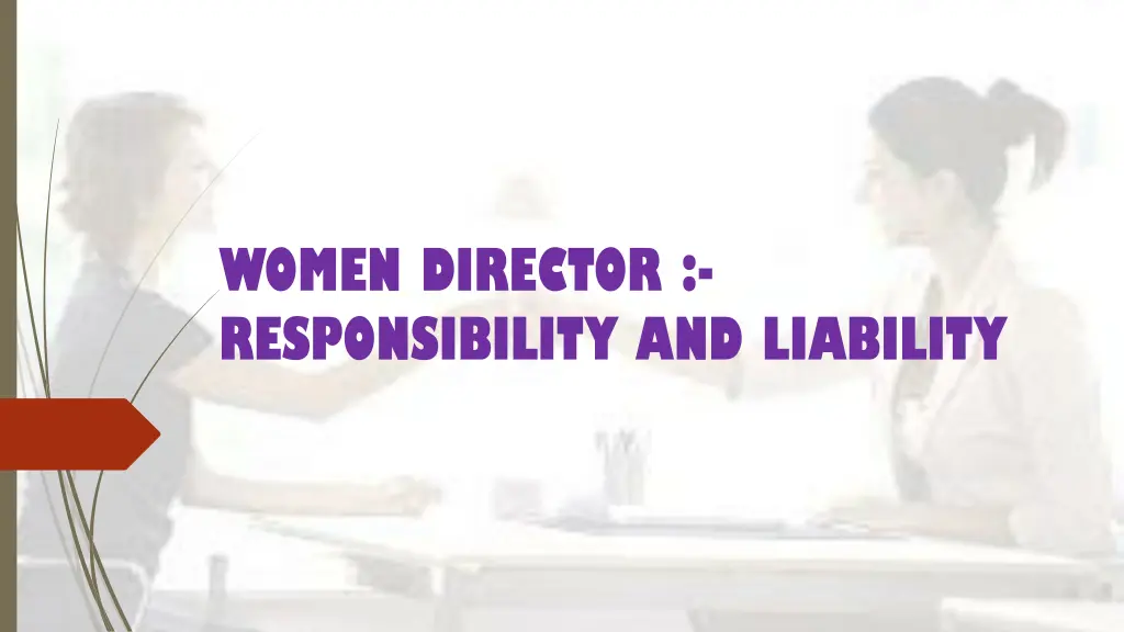 women director responsibility and liability n.w