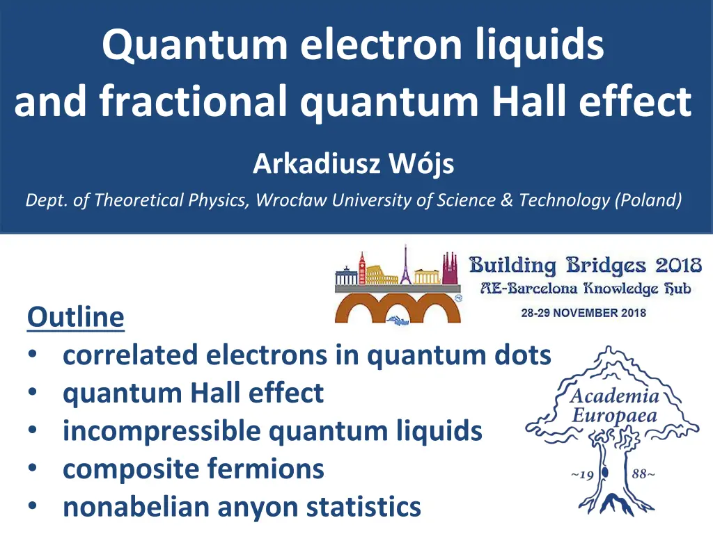 quantum electron liquids and fractional quantum n.w