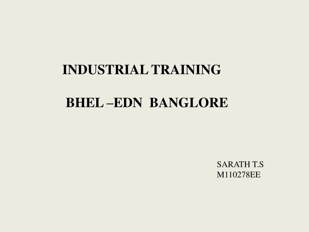 industrial training n.w