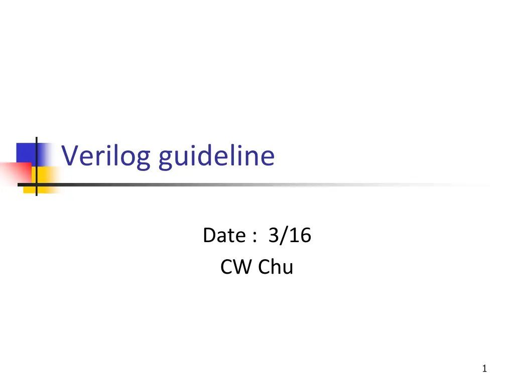 verilog guideline n.w