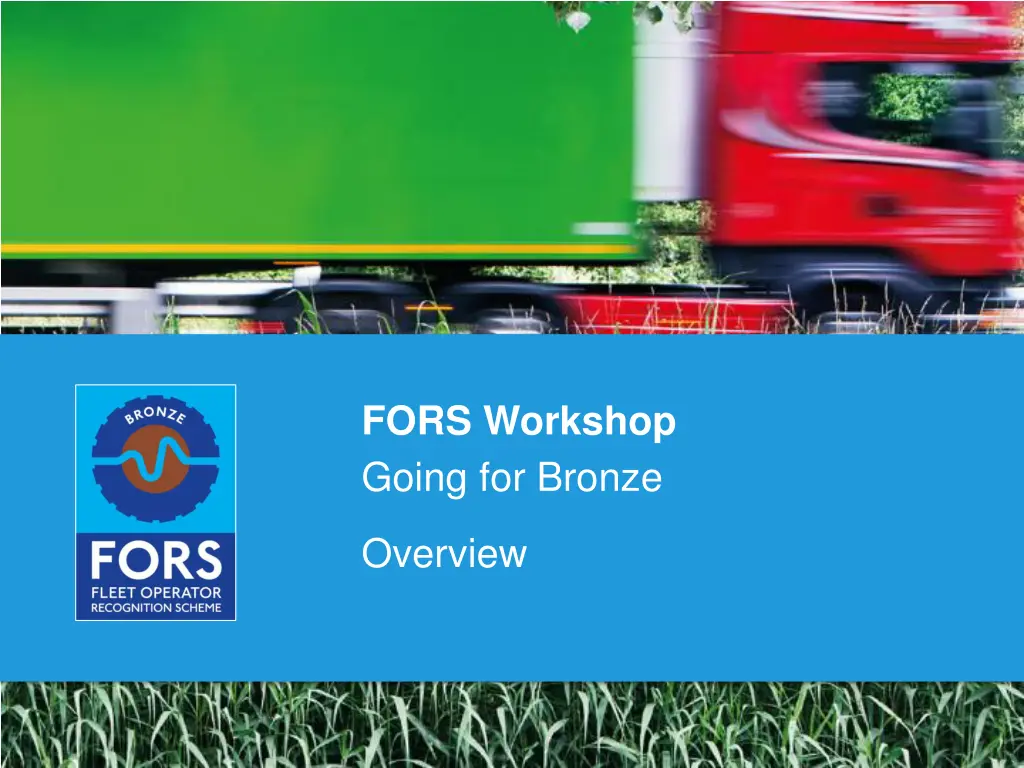 fors workshop going for bronze n.w