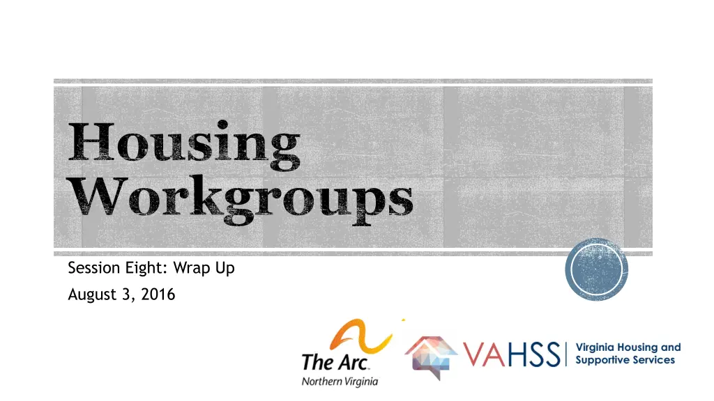 housing workgroups n.w