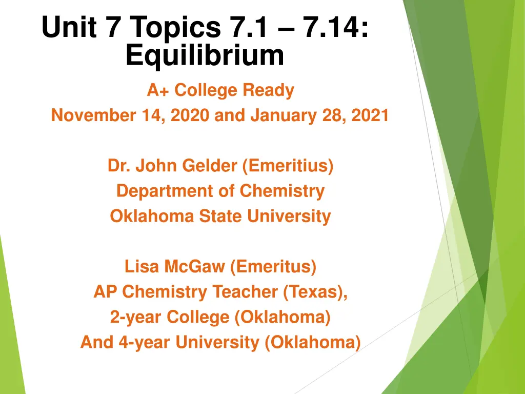 unit 7 topics 7 1 7 14 equilibrium n.w