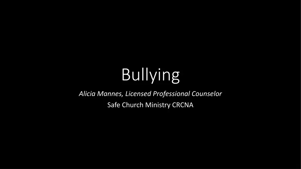 bullying n.w