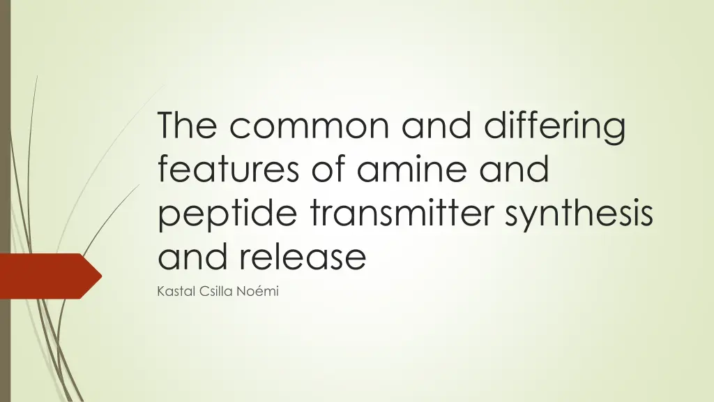 the common and differing features of amine n.w
