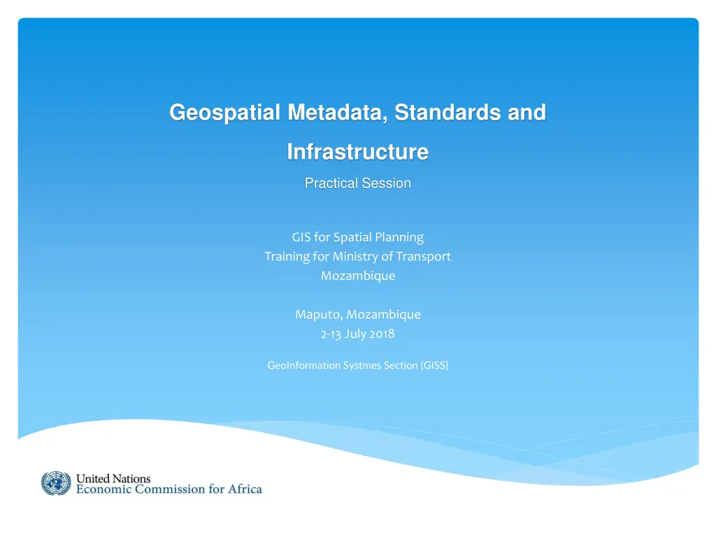 geospatial metadata standards and n.w