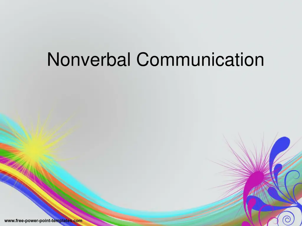 nonverbal communication n.w
