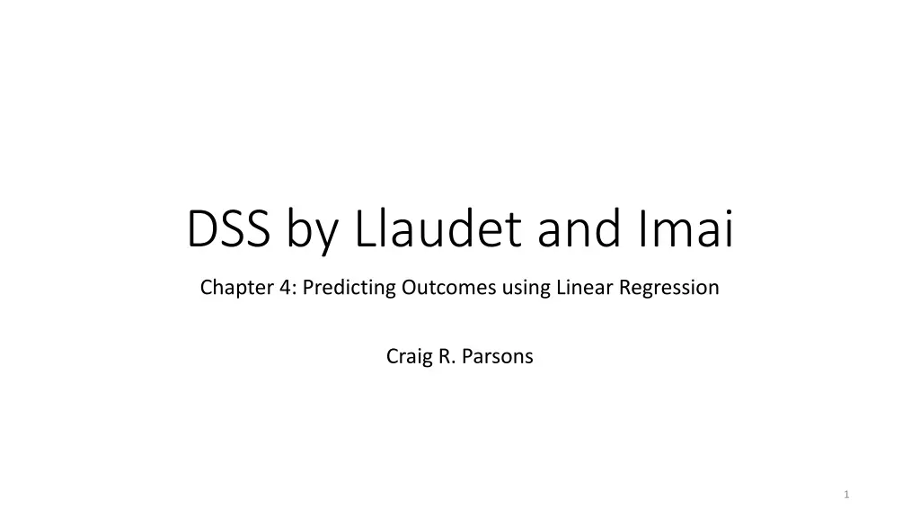 dss by llaudet and imai n.w