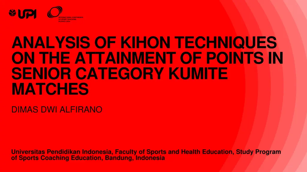 analysis of kihon techniques on the attainment n.w