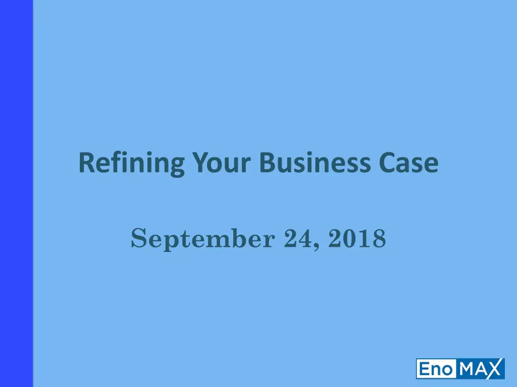 refining your business case n.w