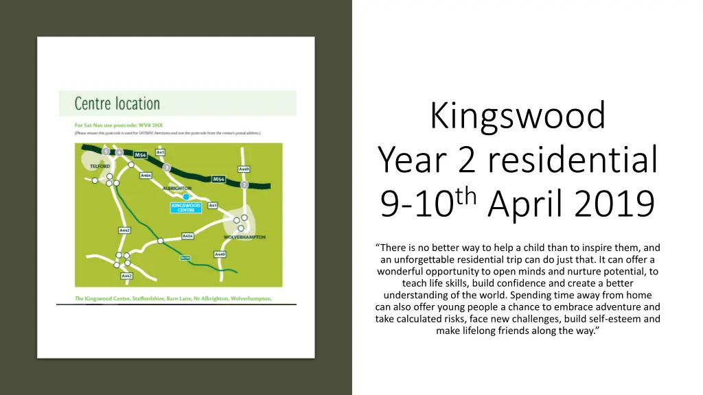 kingswood year 2 residential 9 10 th april 2019 n.w