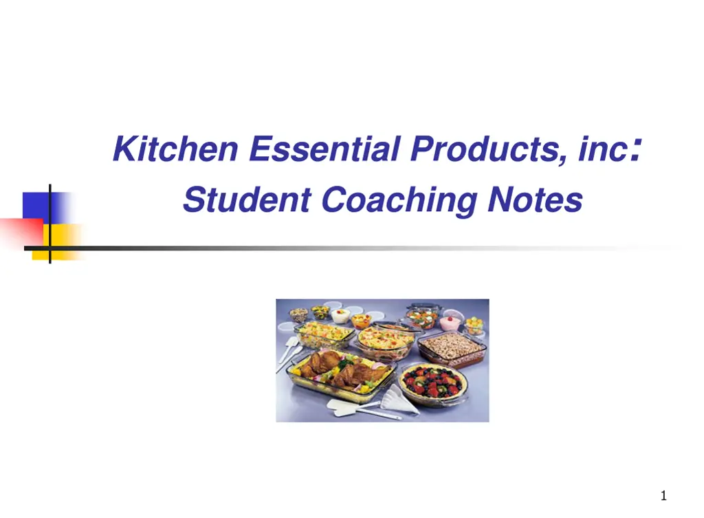 kitchen essential products inc student coaching n.w
