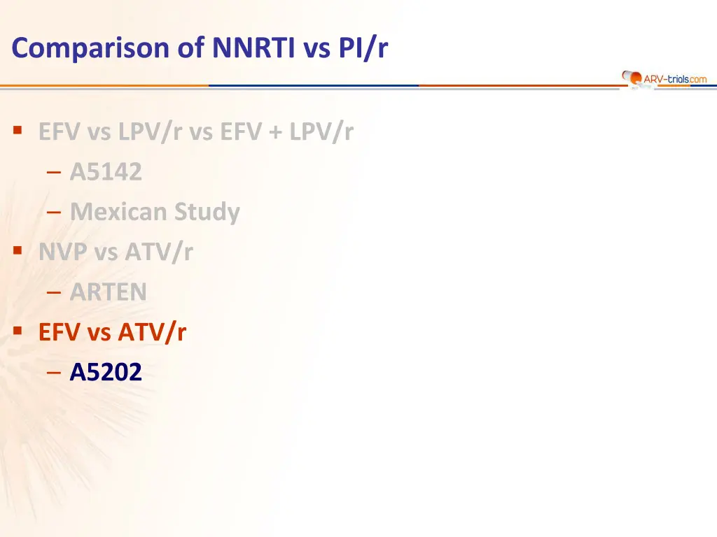 comparison of nnrti vs pi r n.w