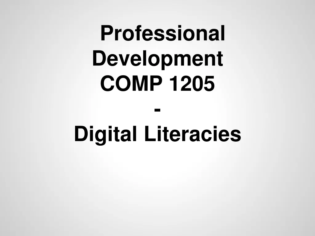 professional development comp 1205 digital n.w