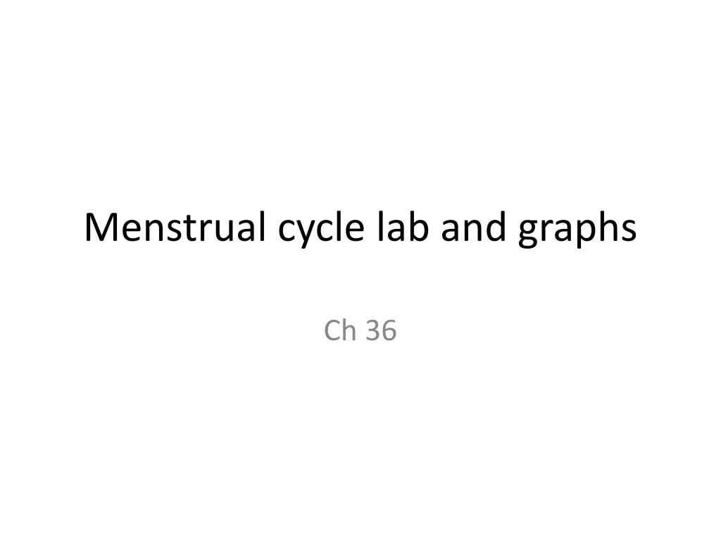 menstrual cycle lab and graphs n.w