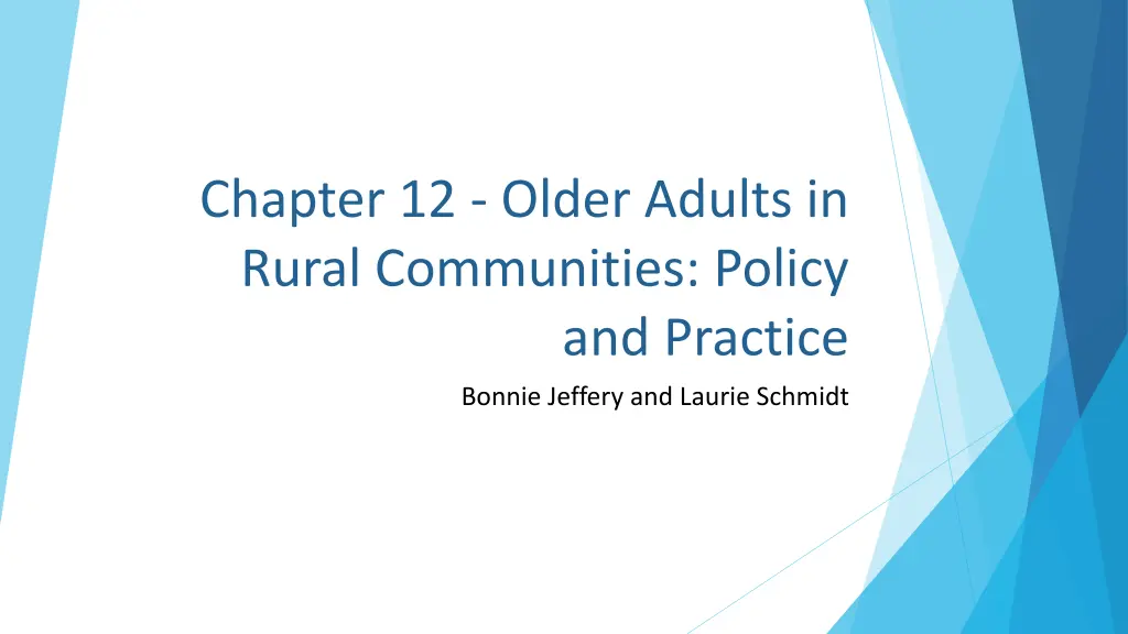 chapter 12 older adults in rural communities n.w