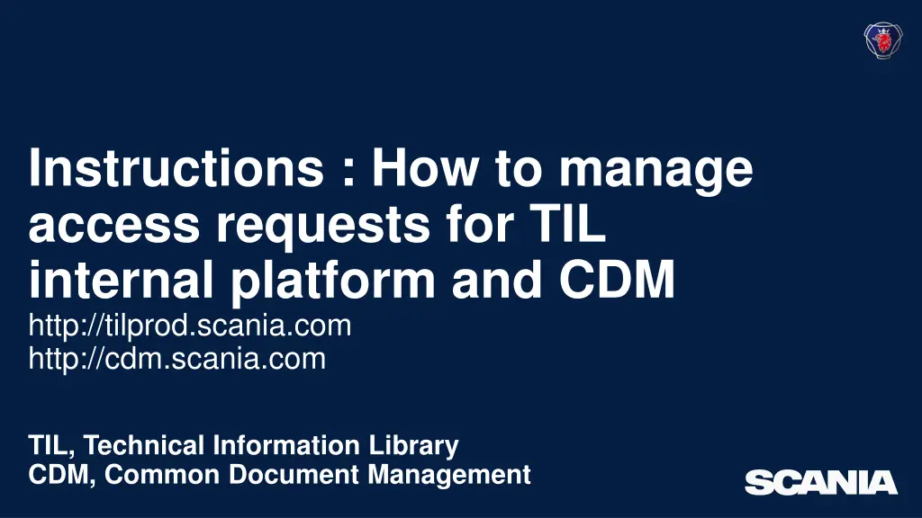 instructions how to manage access requests n.w
